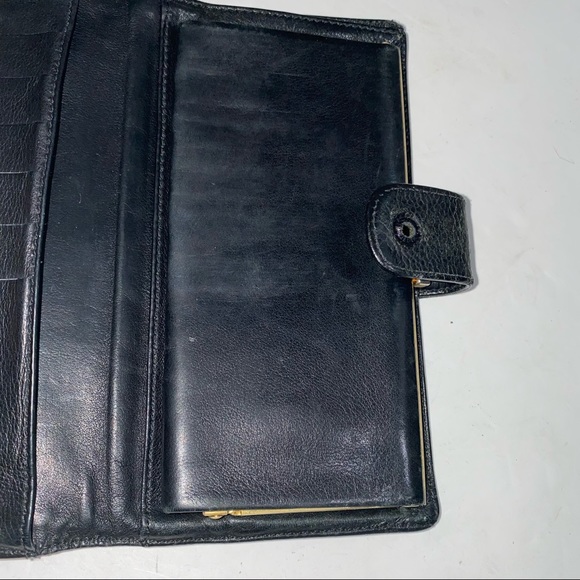 Chanel Black Pebbled Leather Long Bifold Wallet - Picture 8 of 12